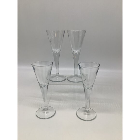 Vintage Crystal Cordial Glasses Set Of 4 - Picture 1 of 9